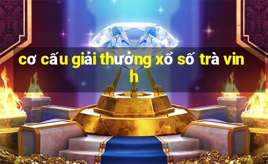 cơ cấu giải thưởng xổ số trà vinh