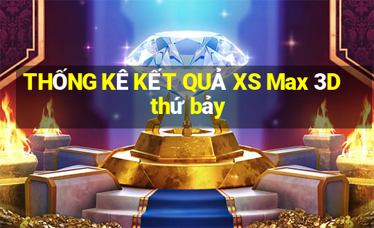 THỐNG KÊ KẾT QUẢ XS Max 3D thứ bảy