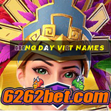 Đường dây Việt names