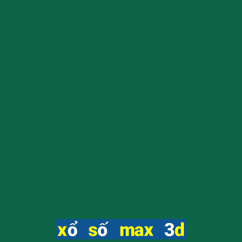 xổ số max 3d pro hôm nay