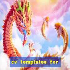 cv templates for job search