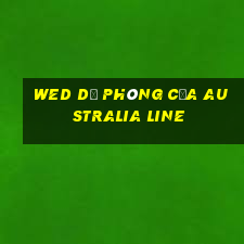 wed dự phòng của AUSTRALIA LINE