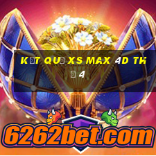 Kết quả XS Max 4D Thứ 4