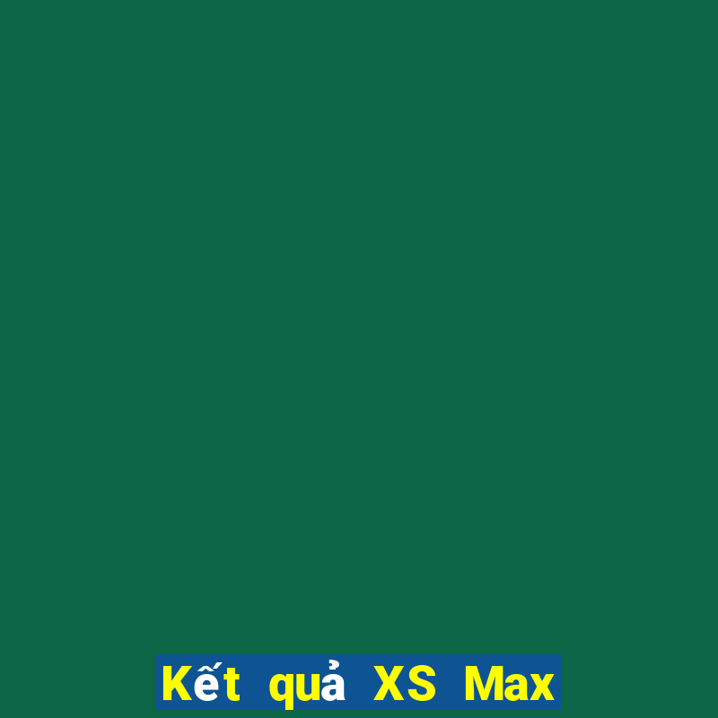 Kết quả XS Max 4D Thứ 4