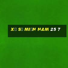 xổ số miền nam 25 7