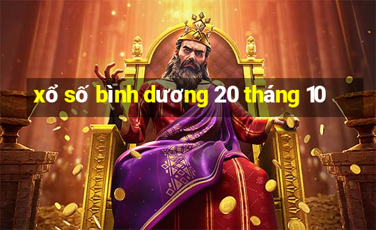 xổ số bình dương 20 tháng 10