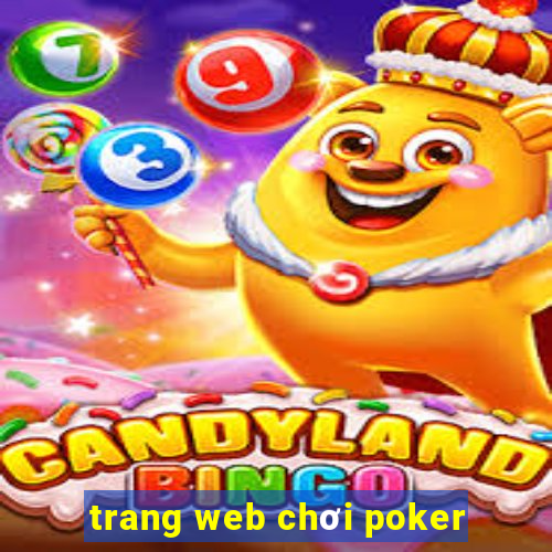 trang web chơi poker