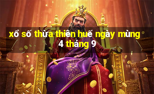 xổ số thừa thiên huế ngày mùng 4 tháng 9