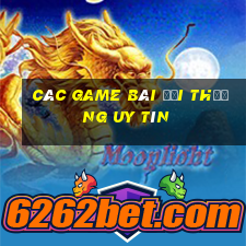 các game bài đổi thưởng uy tín