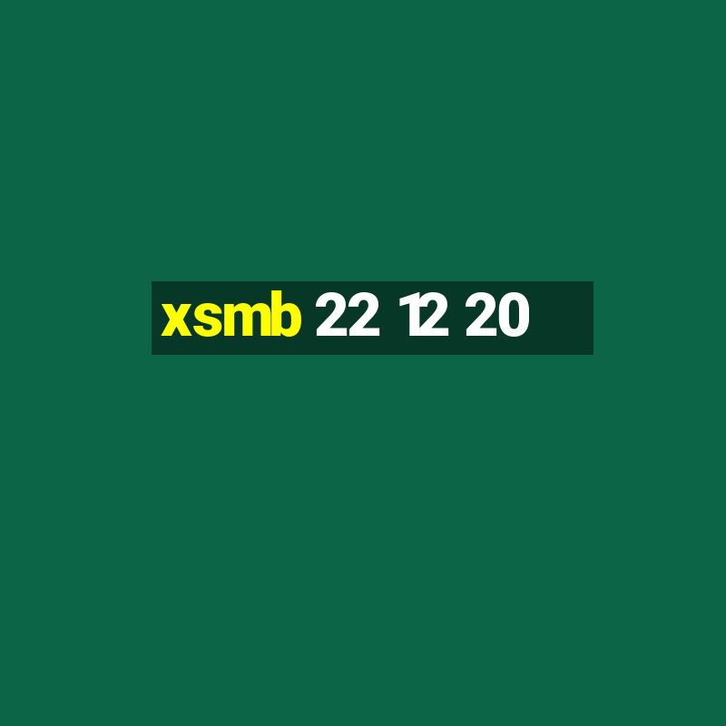 xsmb 22 12 20