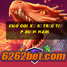 cho coi xổ số trực tiếp miền nam