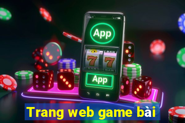 Trang web game bài