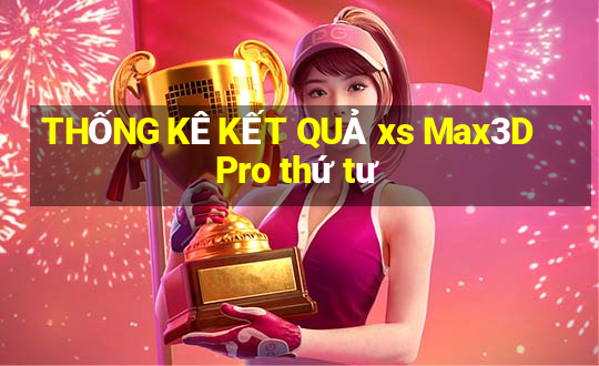 THỐNG KÊ KẾT QUẢ xs Max3D Pro thứ tư