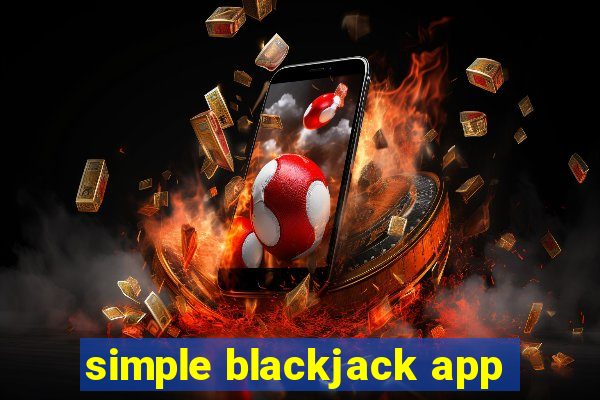 simple blackjack app