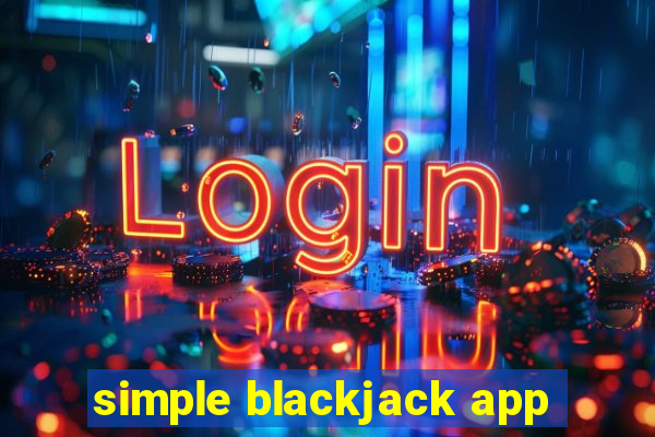 simple blackjack app