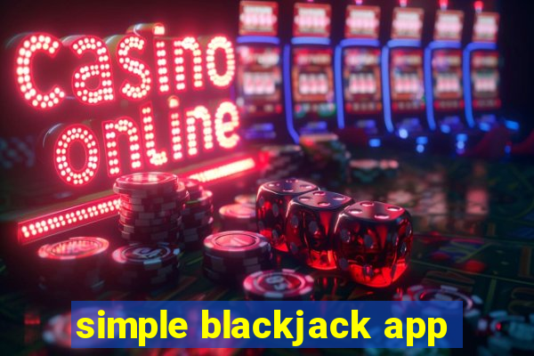 simple blackjack app