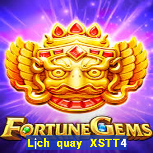 Lịch quay XSTT4 ngày 12