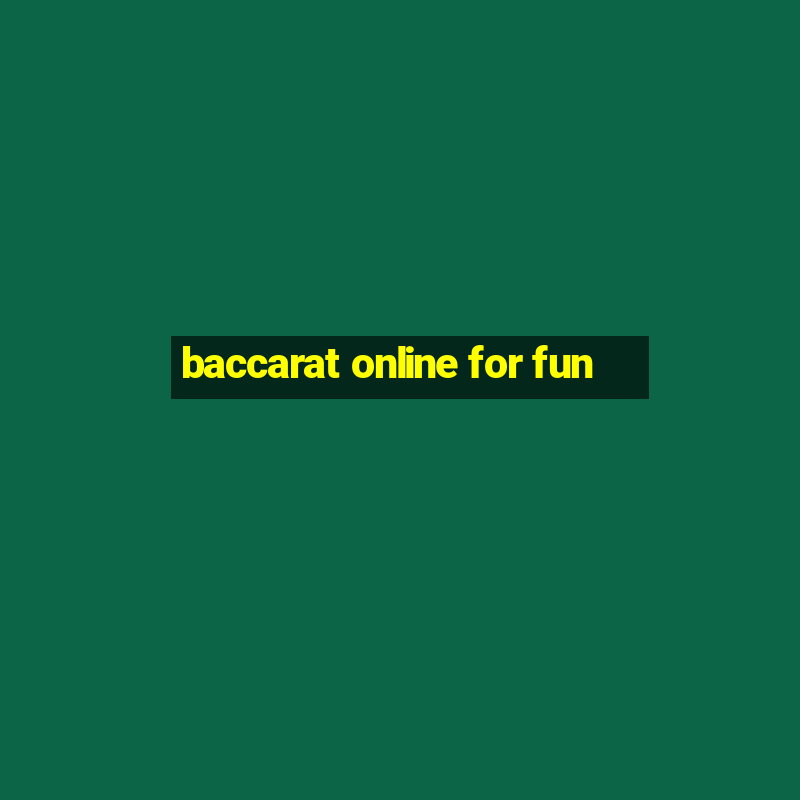 baccarat online for fun