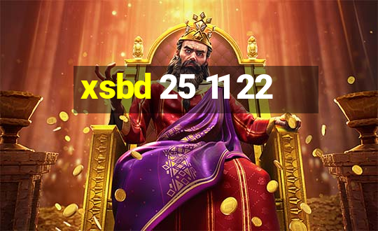 xsbd 25 11 22