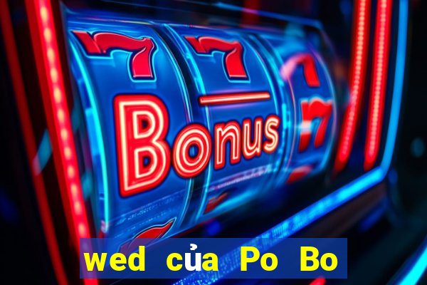 wed của Po Bo có thật không?