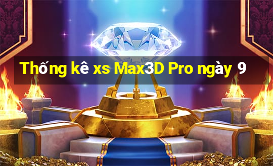 Thống kê xs Max3D Pro ngày 9