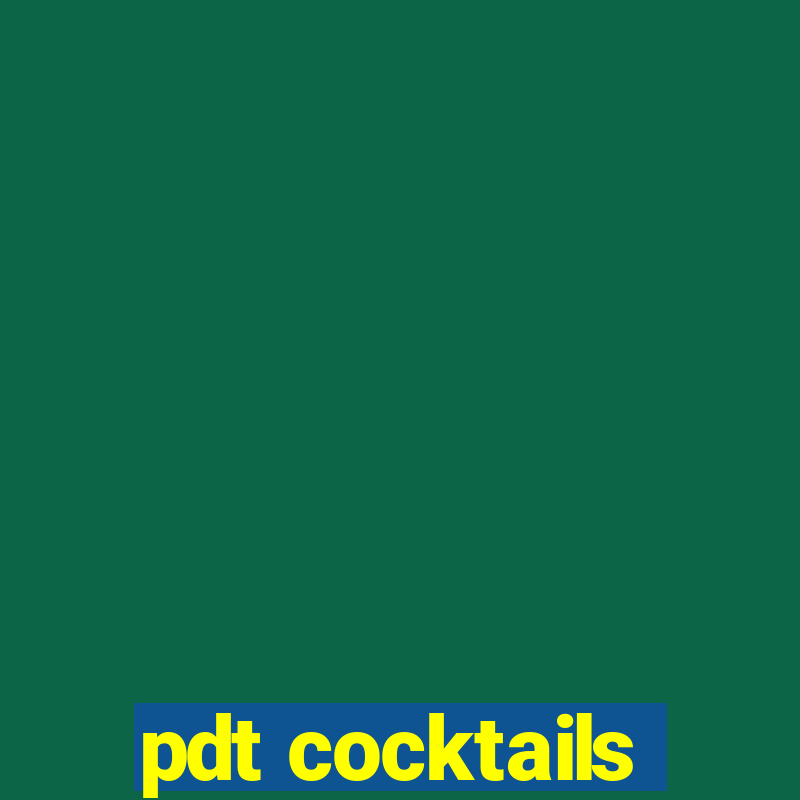 pdt cocktails