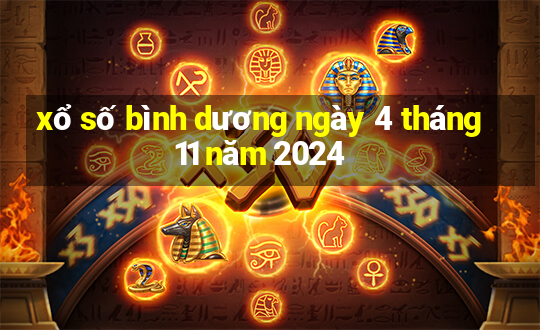 xổ số bình dương ngày 4 tháng 11 năm 2024