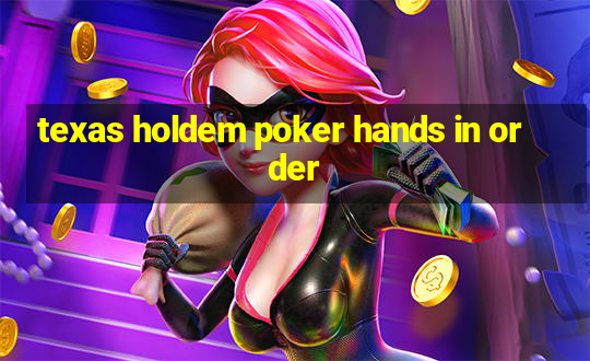 texas holdem poker hands in order