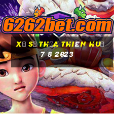 xổ số thừa thiên huế 7 8 2023