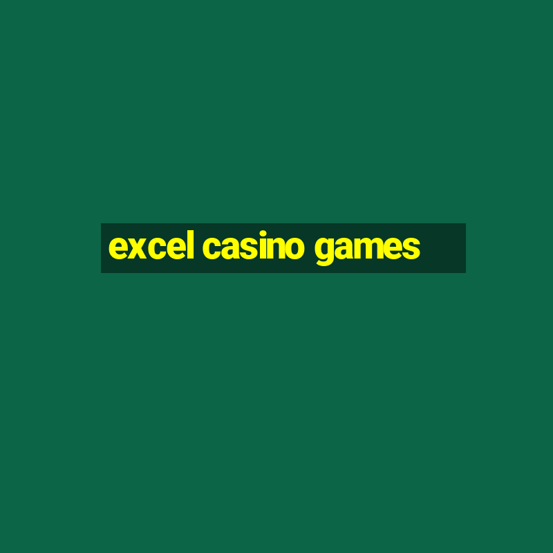 excel casino games