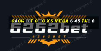 Cách đặt cược XS Mega 6 45 Thứ 6