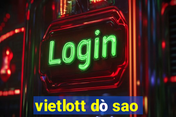 vietlott dò sao