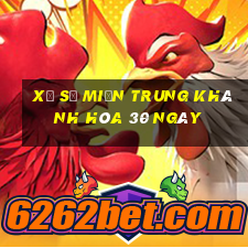 xổ số miền trung khánh hòa 30 ngày