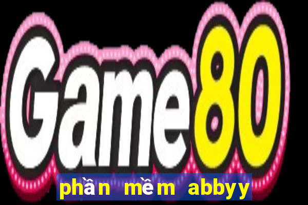 phần mềm abbyy finereader 15