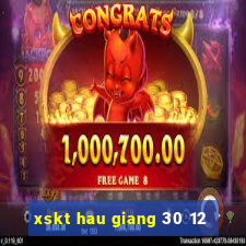 xskt hau giang 30 12