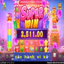 các hành vi xử lý game bắn cá