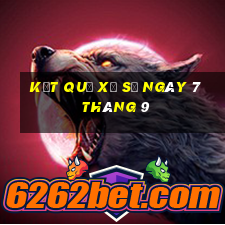 kết quả xổ số ngày 7 tháng 9