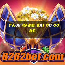 Fa88 Game Bài Có Code