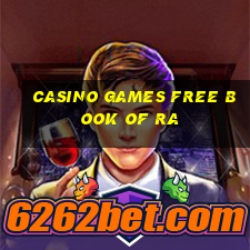 casino games free book of ra