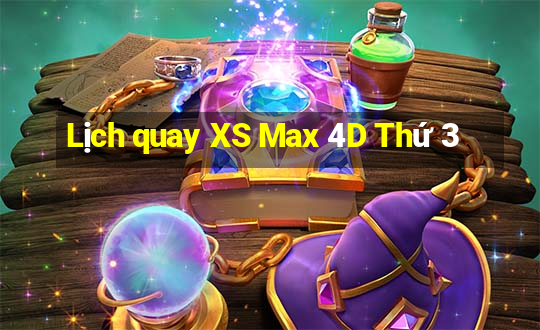 Lịch quay XS Max 4D Thứ 3