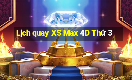 Lịch quay XS Max 4D Thứ 3