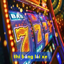 thi bằng lái xe