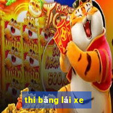 thi bằng lái xe