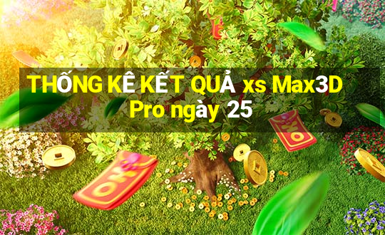 THỐNG KÊ KẾT QUẢ xs Max3D Pro ngày 25