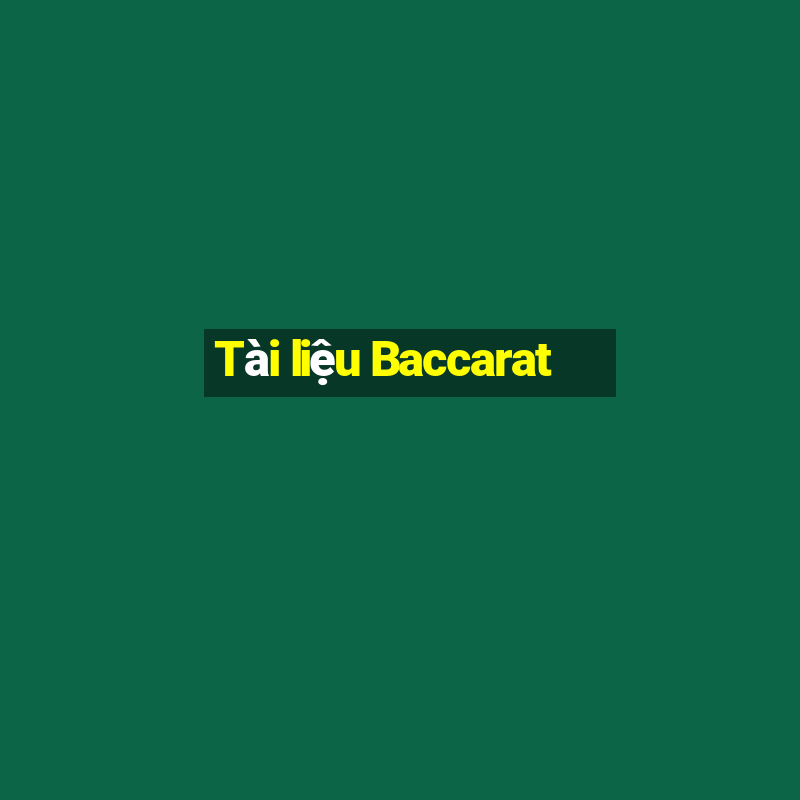 Tài liệu Baccarat