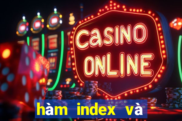 hàm index và match nâng cao