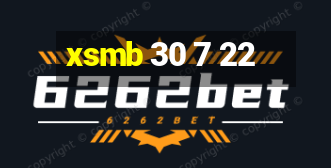 xsmb 30 7 22