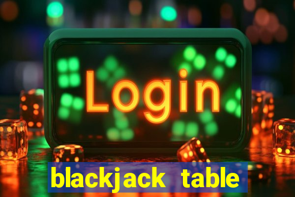 blackjack table game set