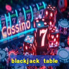 blackjack table game set