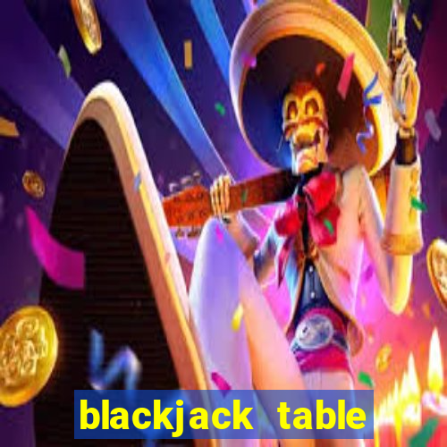 blackjack table game set